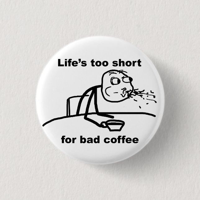 Bad Coffee Knapp (Framsida)