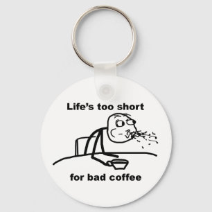 Bad Coffee Nyckelring