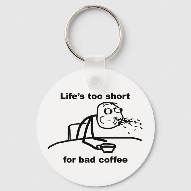 Bad Coffee Nyckelring (Framsida)