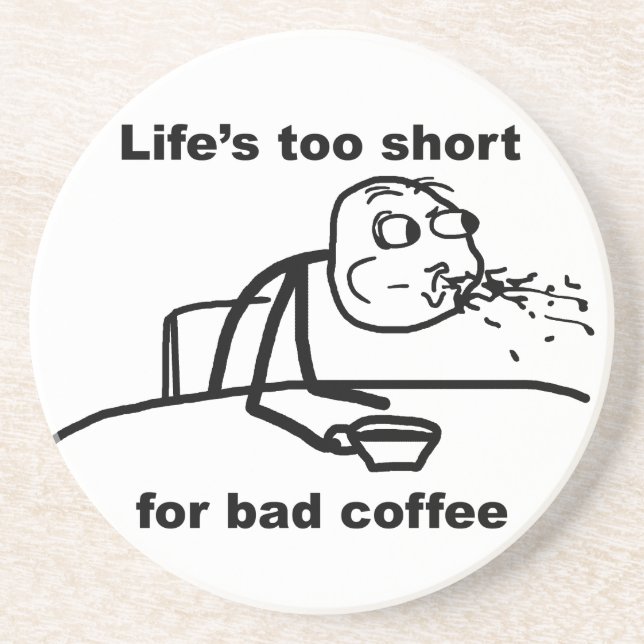 Bad Coffee Underlägg (Framsidan)