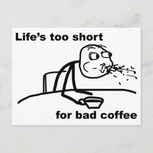 Bad Coffee Vykort