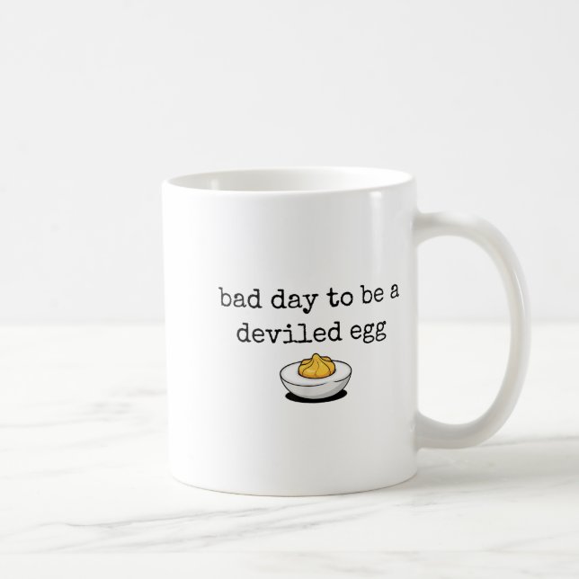 Bad Day To Be A Deviled Egg Funny Thanksgiving Dev Kaffemugg (Höger)