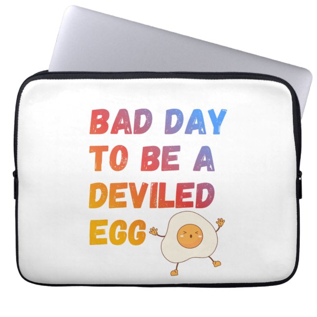 Bad Day to Be a Deviled Egg Laptop Fodral (Framsidan)