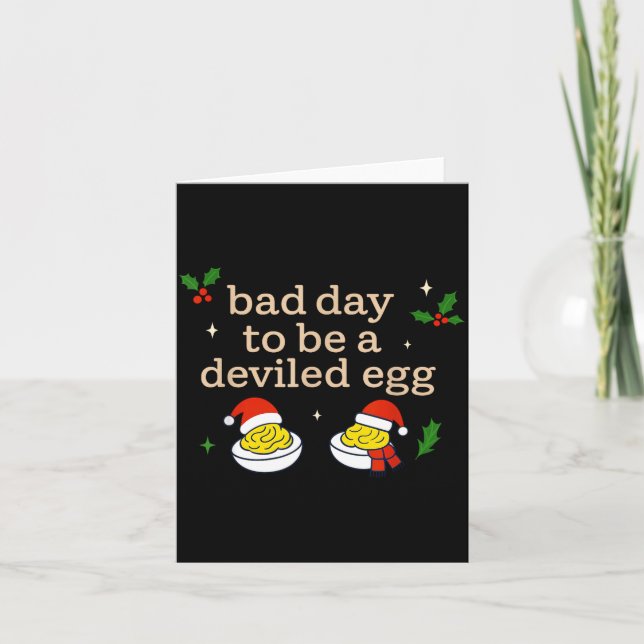 Bad Day To Be A Deviled Egg Thanksgiving Dinner Ch Kort (Framsida)