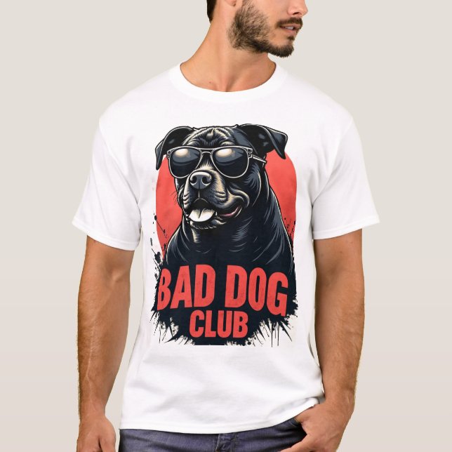 BAD DOG CLUB – Rottweiler Streetwear T-Shirt (Framsida)