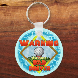 Bad Driver Golf Nyckelring