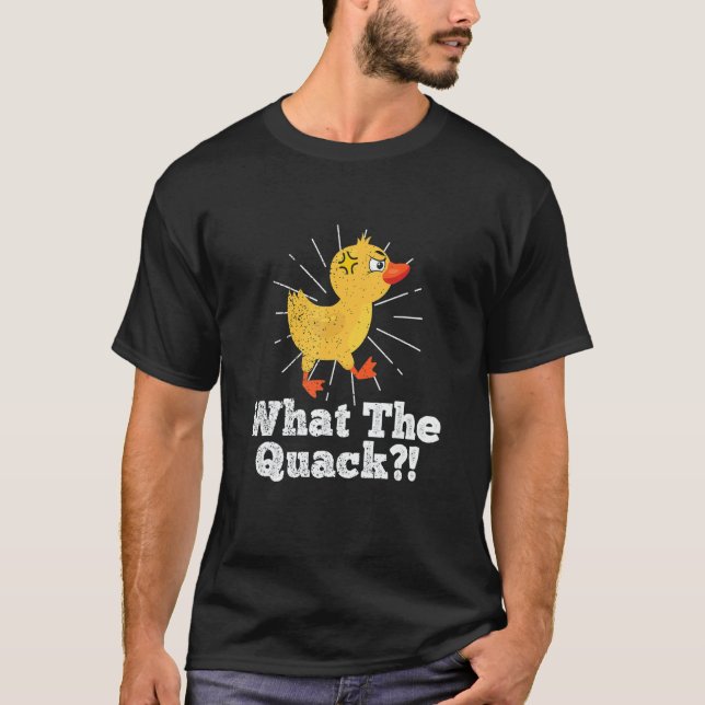 Bad Ducks  Grumpy Swearing Inappropriate Duck T Shirt (Framsida)
