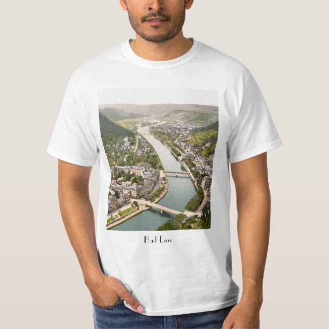 Bad Ems circa 1900 T Shirt (Framsida)