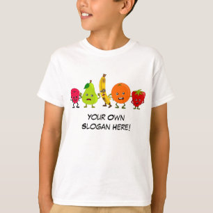 Bad Fruit Gang med Anpassade Slogan Tee Shirt