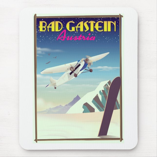 Bad Gastein Österrike Snowboardaffisch Musmatta (Framsidan)