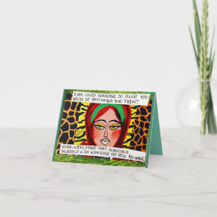 BAD GIRL ART NOTECARD KORT