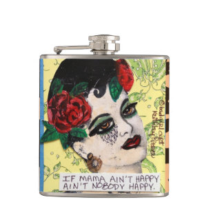 BAD GIRL FLASK-If Mamma ain t lycklig Fickplunta