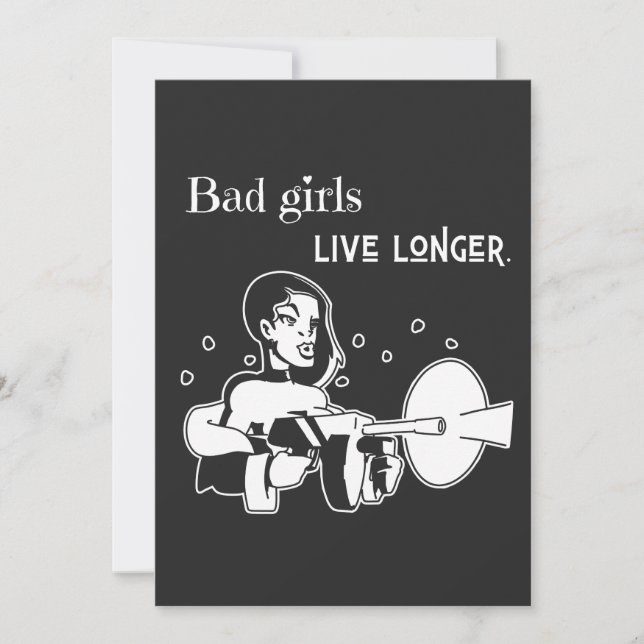 Bad girls live longer. (Framsida)