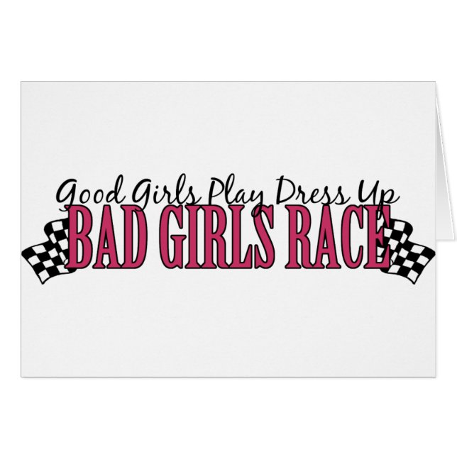 Bad Girls Tävling Hälsningskort (Framsidan Horizontal)