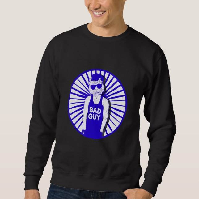 Bad Guy Hipster Tiger Pineapple Freethinker New Ag Lång Ärmad Tröja (Framsida)