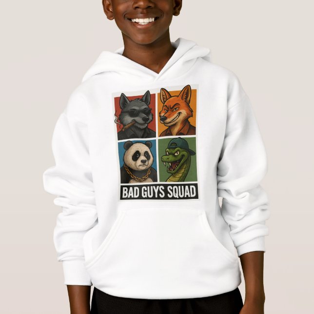 Bad Guys Squad – Funny Animal Gang T Shirt (Framsida)