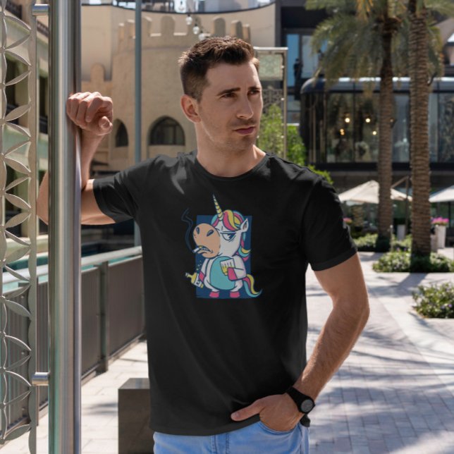 Bad Habits Unicorn T Shirt (Skapare uppladdad)