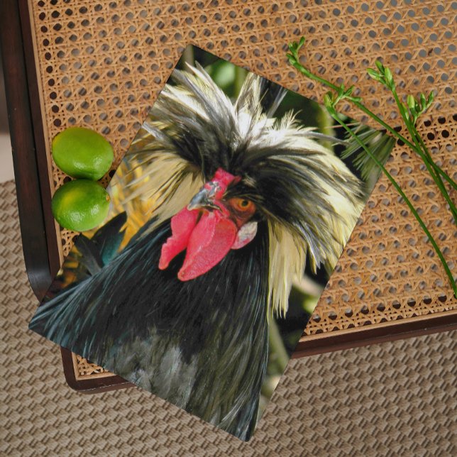 Bad Hair Chicken Funny Birthday Kort (In Situ)