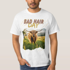 Bad Hair Day-Hochlandrind mit wilder Frisur T Shirt