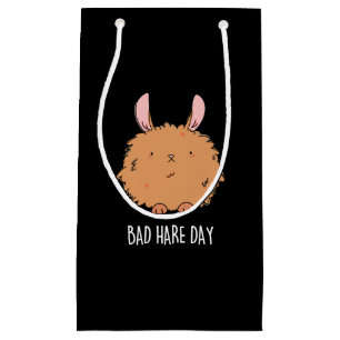 Bad Hare Day Funny Rabbit Pun Mörk BG