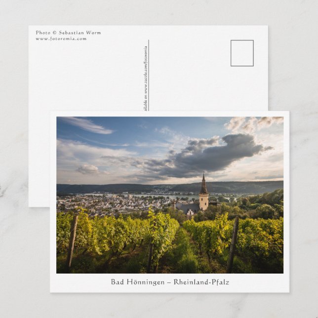 Bad Hoenningen am Rhein Vykort (Fram/baksida)