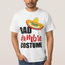 Bad Hombre Costume Colorful Sombrero Tee