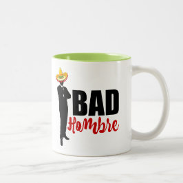 Bad Hombre Silhouette och Sombrero Två-Tonad Mugg