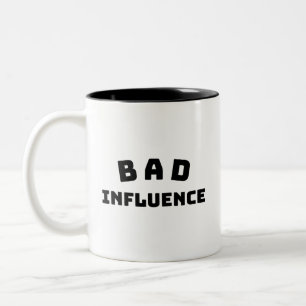 BAD Influence Classic Mugg – Djärv Svart Typografi