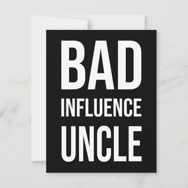 Bad Influence farbror (Framsida)
