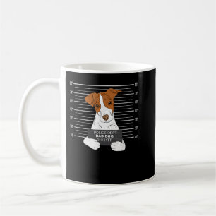 Bad Jack Russell Terrierhirt Jail Prisoner Hund Te Kaffemugg