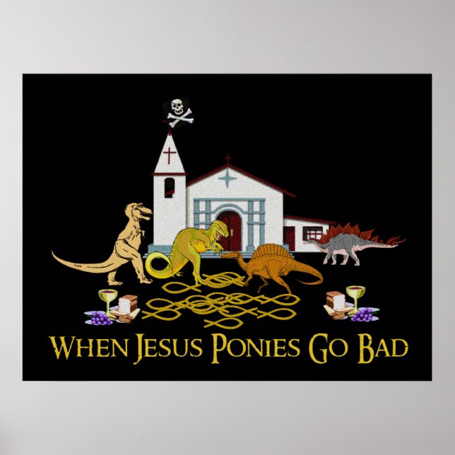 Bad Jesus Ponies Poster (Framsidan)