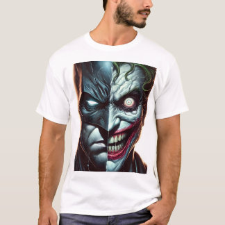 Bad Joke Split Face Duality Art T Shirt