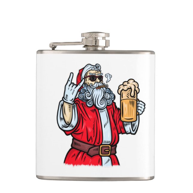 Bad Jultomten, Sten, öl och cigarar Fickplunta (Framsidan)