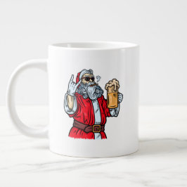 Bad Jultomten, Sten, öl och cigarar Jumbo Mugg