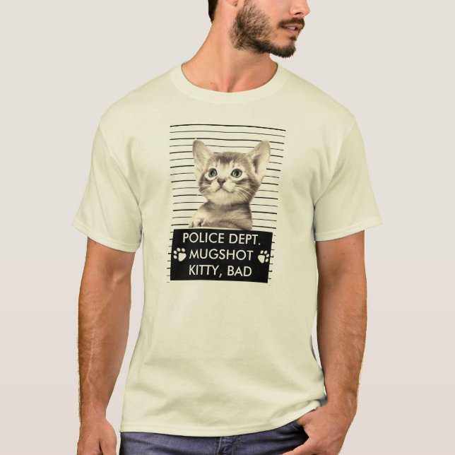 BAD KATTUNGE MUGSHOT T-SHIRT (Framsida)