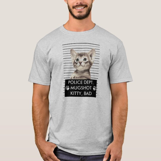 BAD KATTUNGE MUGSHOT T-SHIRT (Framsida)