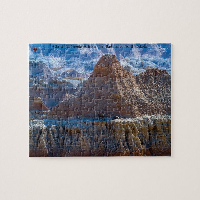 Bad Lands North Dakota Jigszle Puzzle Pussel (Horisontell)