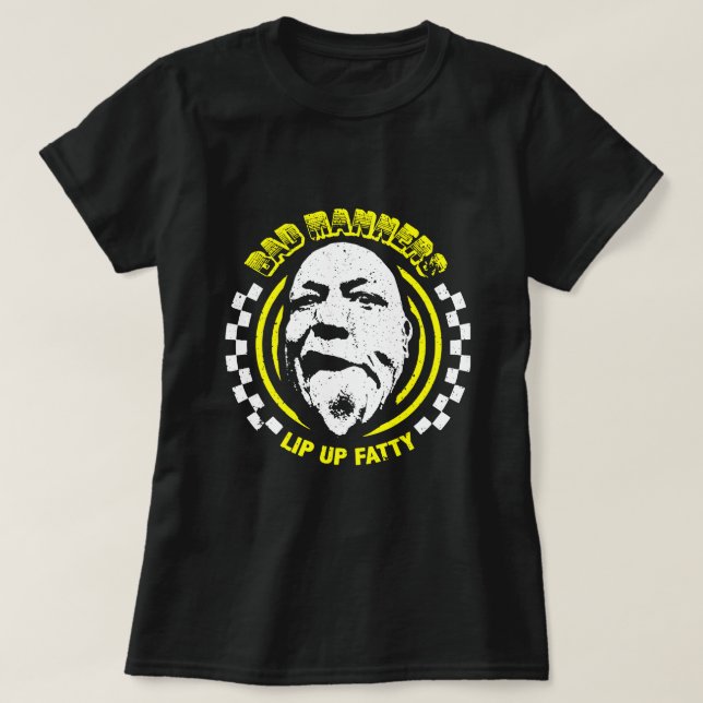 BAD MANNERS.png T Shirt (Design framsida)