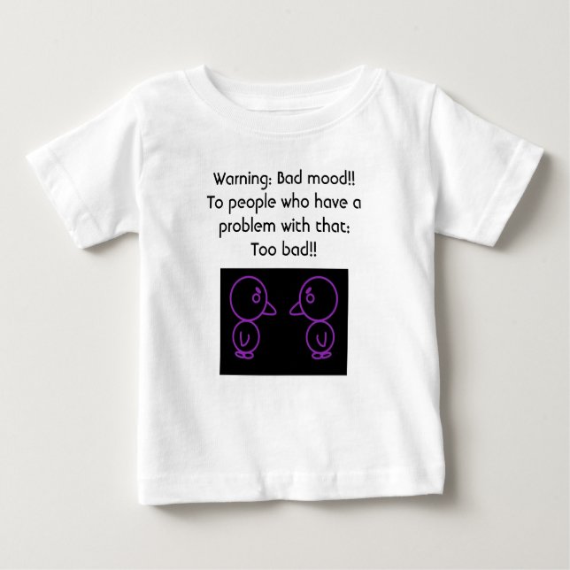 Bad Mood Baby Bra Jersey T-Shirt (Framsida)