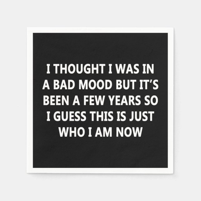 Bad Mood Pappersservett (Framsidan)