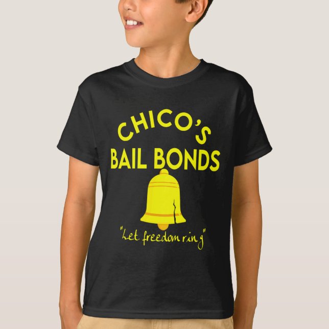 Bad News Bears Chicos Bail Bonds  T Shirt (Framsida)