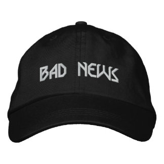 BAD NEWS logotyp hat Broderad Keps