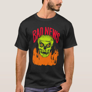 BAD NEWS logotyp Tecknad Strip Presenter Classic T Shirt