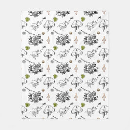 Bad och Boo-jee Gothic Halloween Fleecefilt