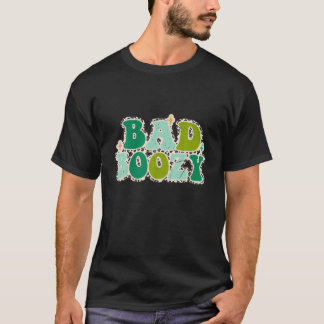 Bad och Boozy Retro Leopard St Patrick Day Funny D T Shirt