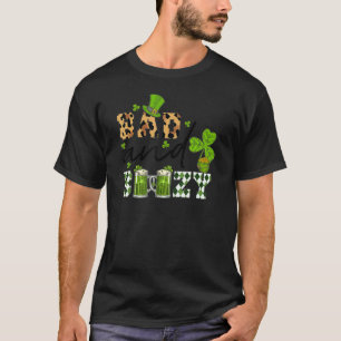 Bad och Boozy St patrick's day Leopard Mönster Dri T Shirt