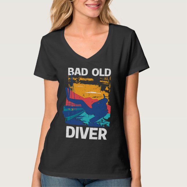 Bad Old Diver  1 T Shirt (Framsida)