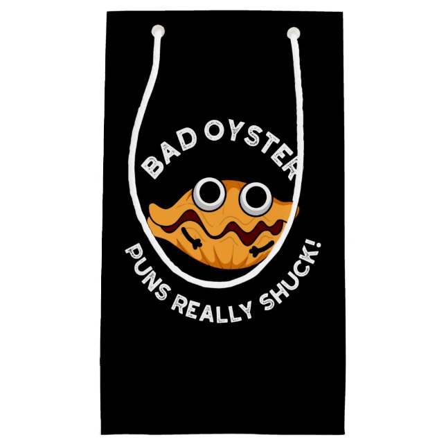 Bad Oyster Puns Verkligen Shuck Food Pun Mörk BG (Framsidan)