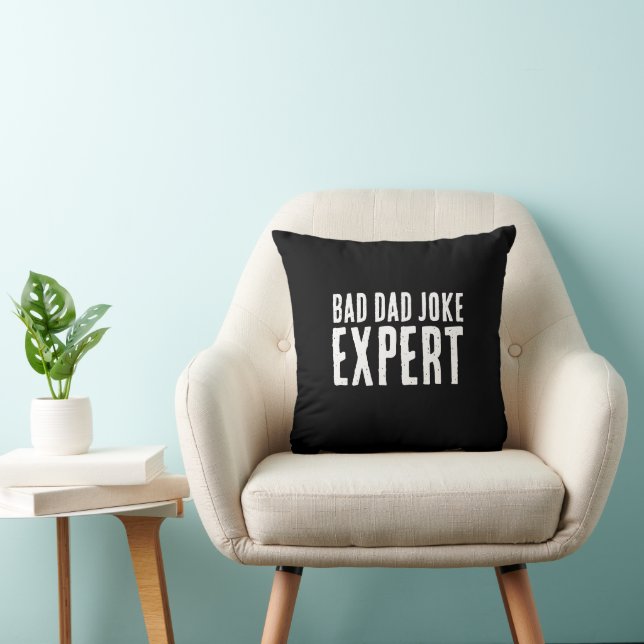 Bad Pappa Joke Expert BOLD TYPOGRAPHY Kudde (Stol)