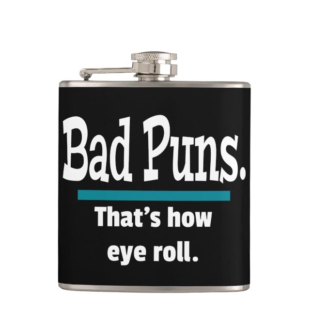 Bad Puns Öga Roll Funny Fickplunta (Framsidan)